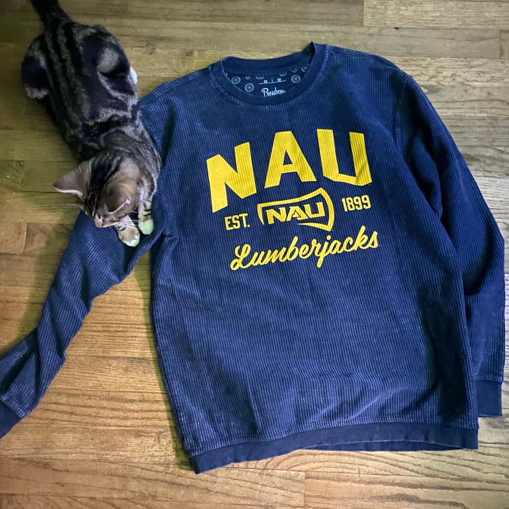 Navy Blue NAU Lumberjacks Men's Sweater